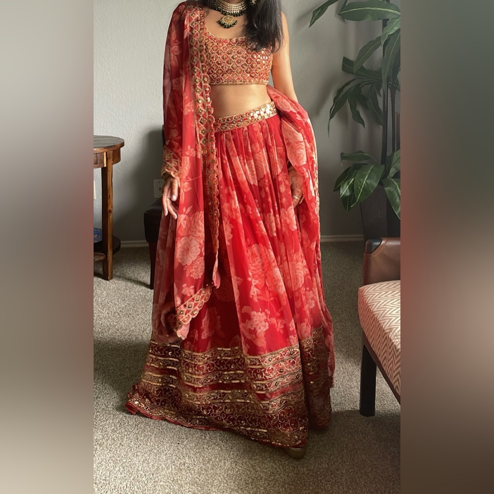 Indian/pakistani red lengha.